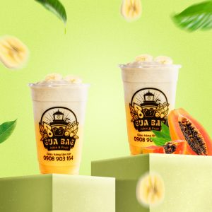 Sinh tố đu đủ chuối Cửa Bắc Juice & Fruit