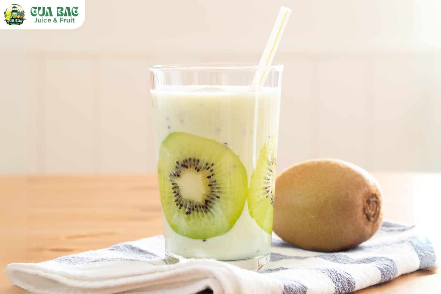 cách làm sinh tố kiwi sữa chua