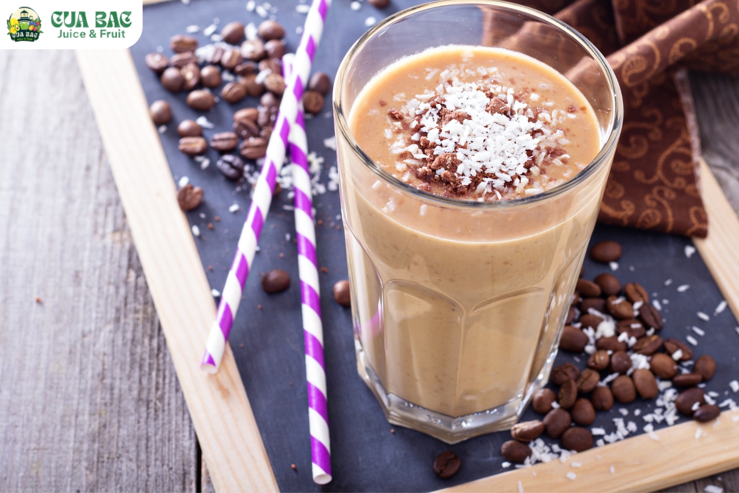 cách làm sinh tố protein cà phê mocha