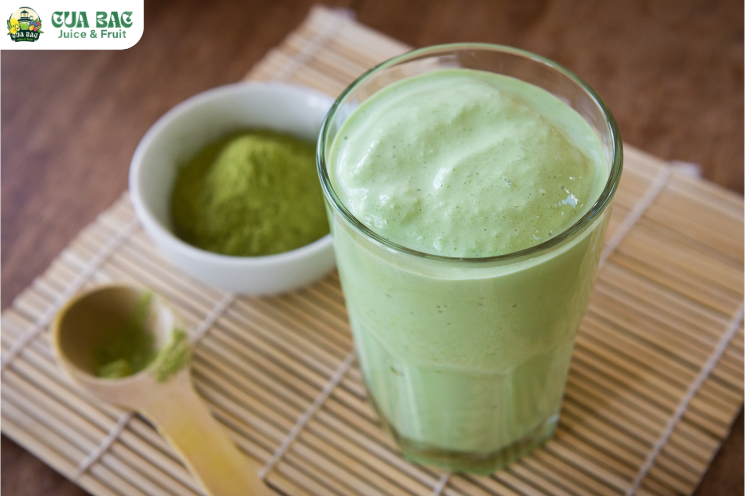 cách làm sinh tố sữa chua matcha